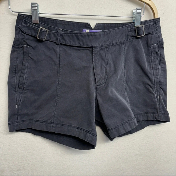 Ibex Organic Cotton Shorts Cross Buckle 8 Gray - Picture 1 of 7